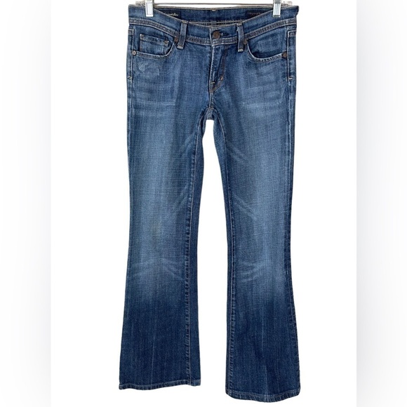 Citizens Of Humanity Ingrid #002 Low Waist Flare Medium Wash Blue Jeans 27 - Picture 1 of 16